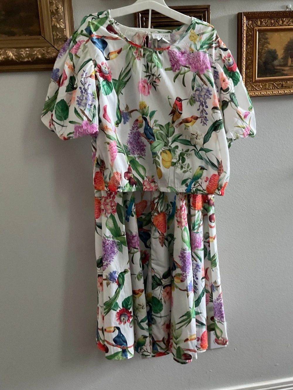 Calypso St. Barth Tropical Bird & Floral Two-Piece Set (Mixed Size) Large/XSmall - Picture 4 of 16